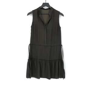 ALLSAINTS Lin Polka Dot Mini Dress Green Brown 0